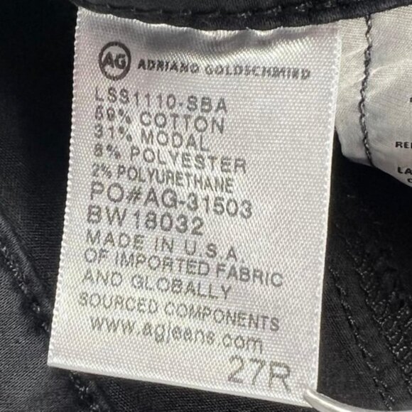 AG ADRIANO GOLDSCHMIED THE STILT Cigarette Leg Pants USA🇺🇸MADE Size 27R - Picture 10 of 10